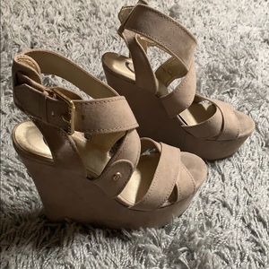 Guess Faux Suede Wedges